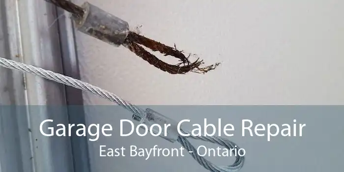 Garage Door Cable Repair East Bayfront - Ontario