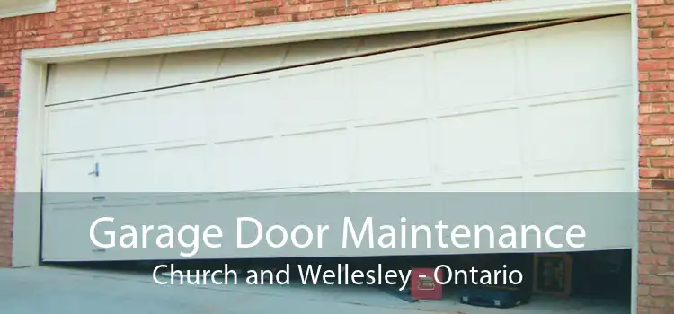 Garage Door Maintenance Church and Wellesley - Ontario