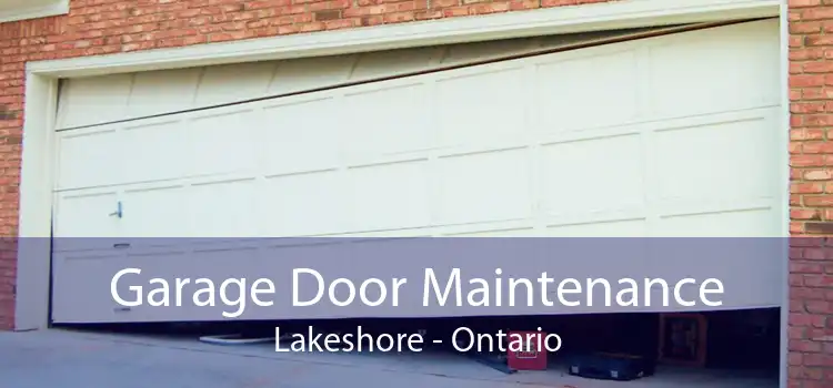 Garage Door Maintenance Lakeshore - Ontario