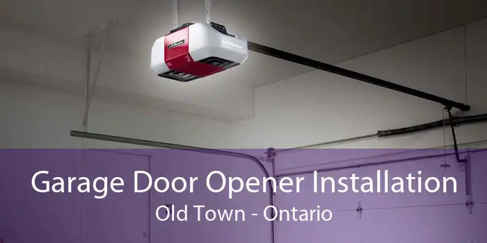 Garage Door Opener Installation Old Town - Ontario