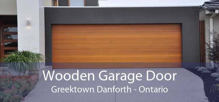 Wooden Garage Door Greektown Danforth - Ontario
