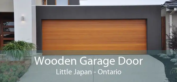 Wooden Garage Door Little Japan - Ontario