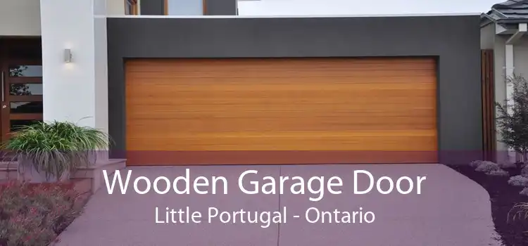 Wooden Garage Door Little Portugal - Ontario