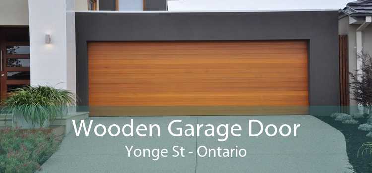 Wooden Garage Door Yonge St - Ontario